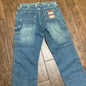 Carpenter Cargo Men's Blue Denim 💯 Cotton Jeans Size 40 X 32
